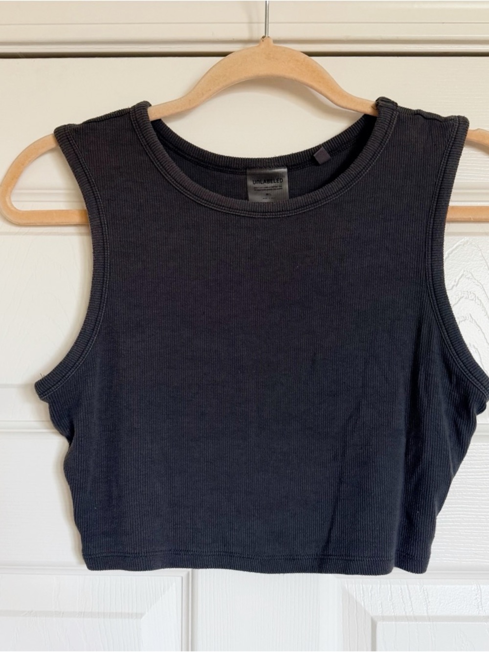 Unlabeled Cropped Gray Tank